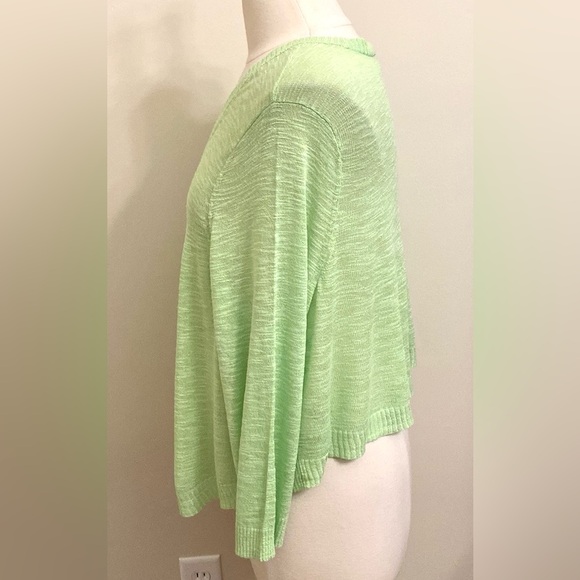 Torrid Lime Green Ribbed Knit Open Front Long Sleeve Thin Casual Cardigan SZ 3X - Picture 6 of 10